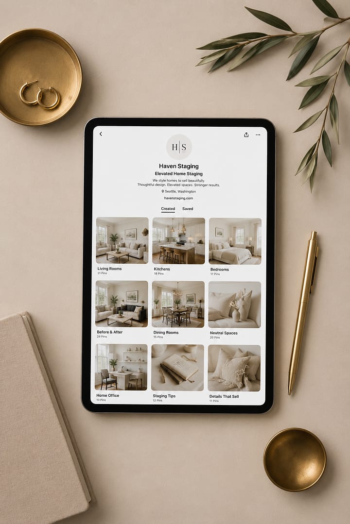 Pinterest marketing for home stagers