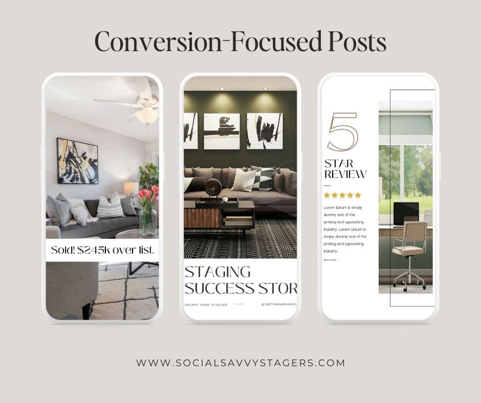 Home staging Instagram post ideas to get more leads
