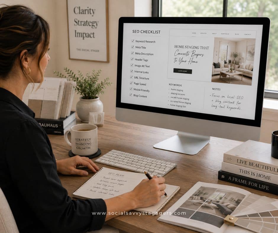 home staging website optimized for SEO