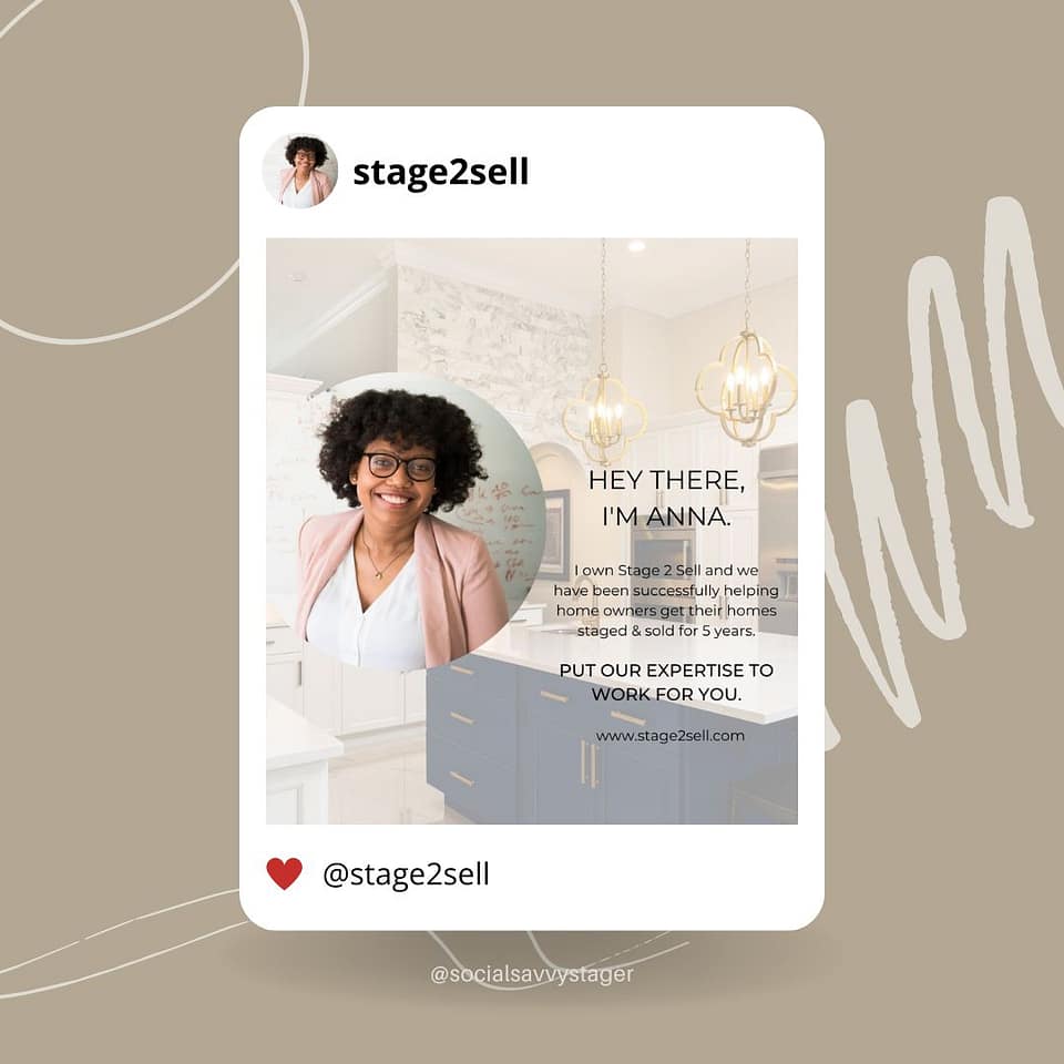 Home staging instagram post ideas
