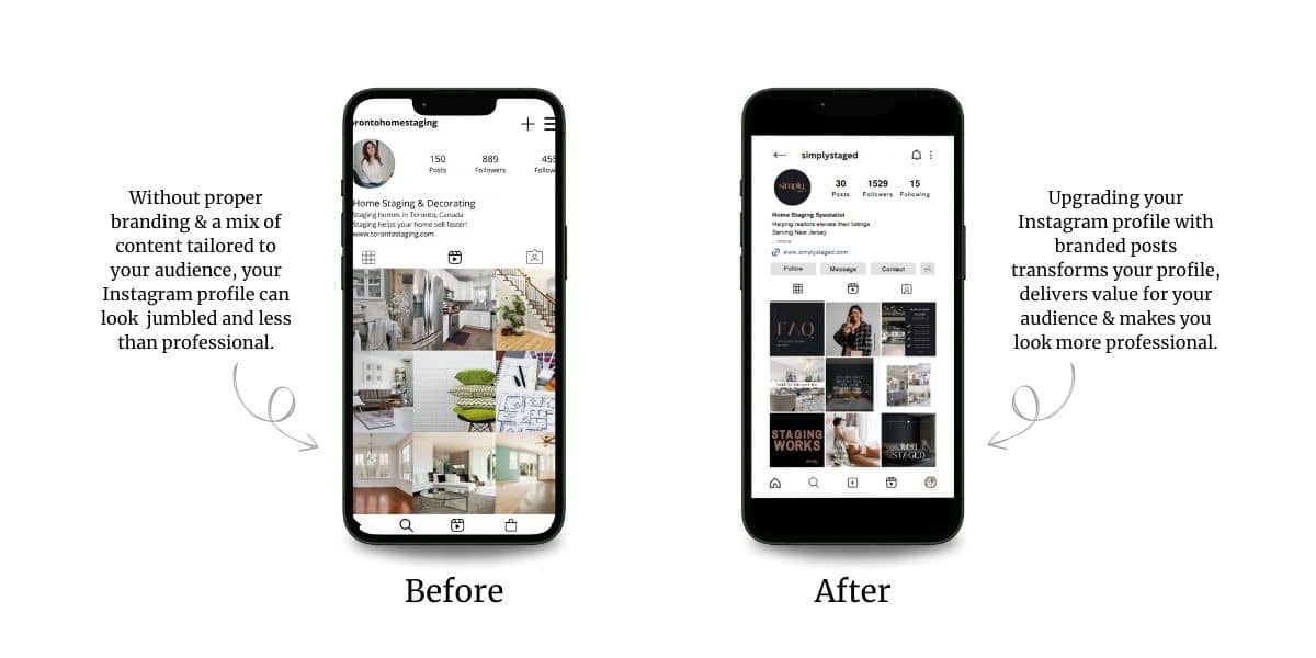 home staging Instagram posts