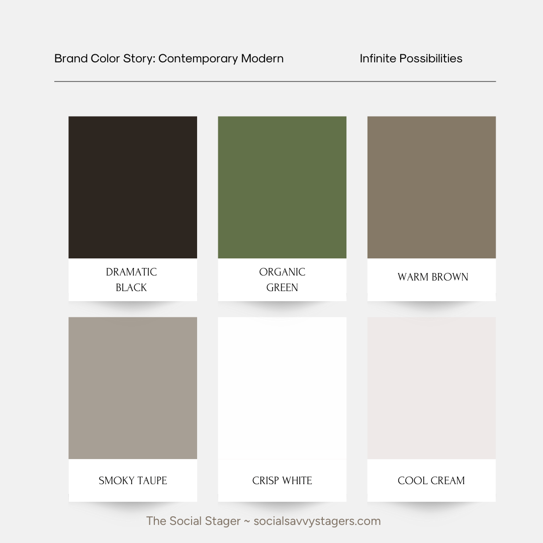 luxury home staging brand palette